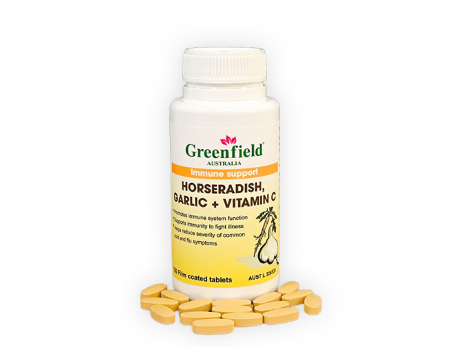 Horseradish, Garlic + Vitamin C